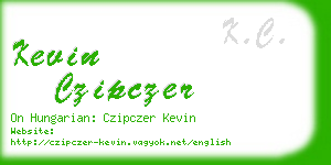 kevin czipczer business card
